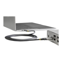 Produktbild för StarTech 1 m sidoskruvlåsande USB C-kabel 10 Gbps - USB-IF-certifierad USB-C-kabel - USB 3.1/3.2 Gen 2 Type-C kabel - 100 W (5 A) Power Delivery-laddning, DP alt-läge - Dubbel skruvlåsning - USB-C-kabel ladda/synkronisera - USB typ C-kabel - USB-C till US