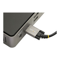 Produktbild för StarTech 1 m sidoskruvlåsande USB C-kabel 10 Gbps - USB-IF-certifierad USB-C-kabel - USB 3.1/3.2 Gen 2 Type-C kabel - 100 W (5 A) Power Delivery-laddning, DP alt-läge - Dubbel skruvlåsning - USB-C-kabel ladda/synkronisera - USB typ C-kabel - USB-C till US