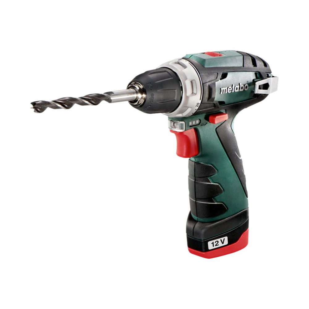 Produktbild för Metabo PowerMaxx BS Basic - borr/drivare - sladdlös - 2 hastigheter - 2 batterier