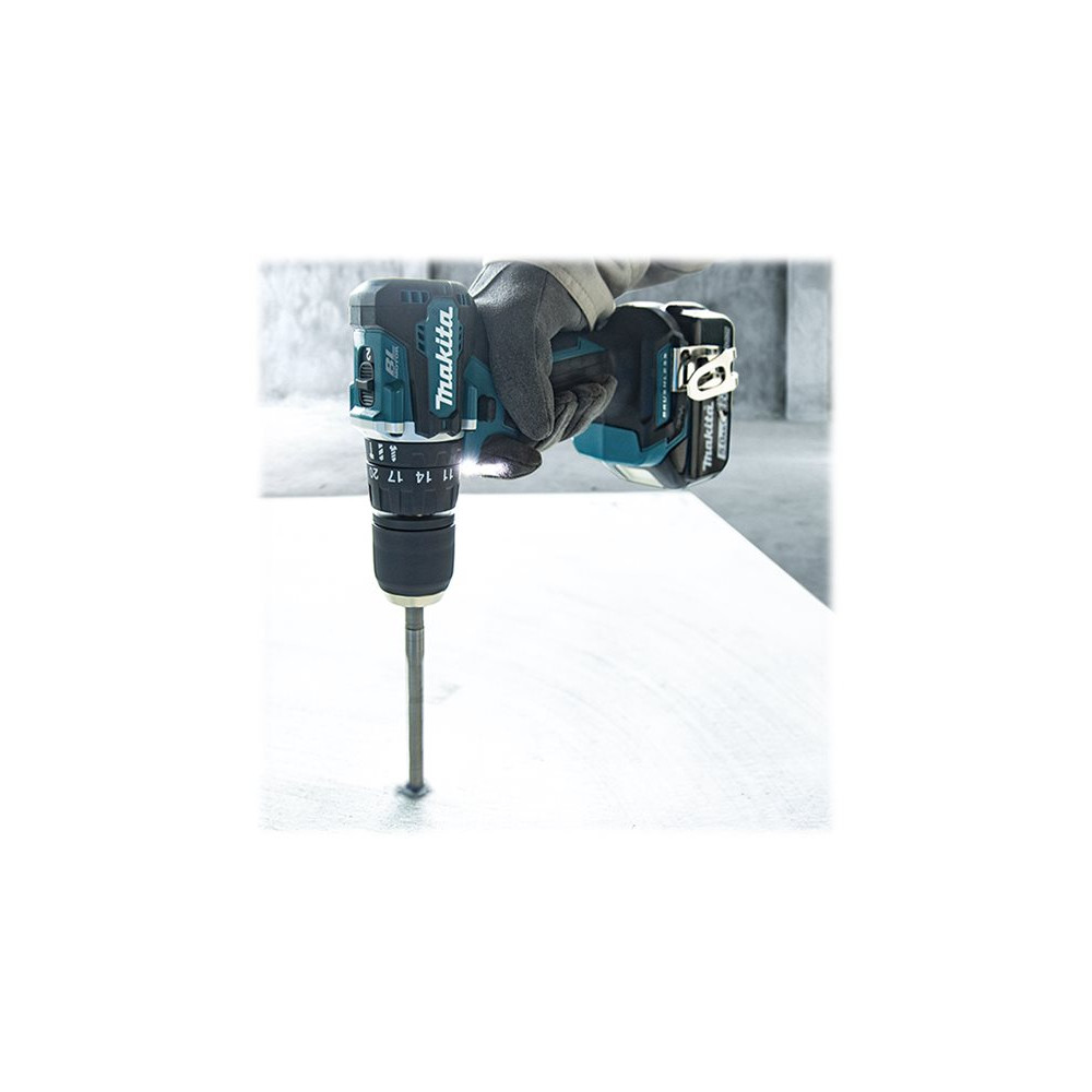 Produktbild för Makita DHP487RAJ - slagborr/skruvdragare - sladdlös - 2 hastigheter - 2 batterier