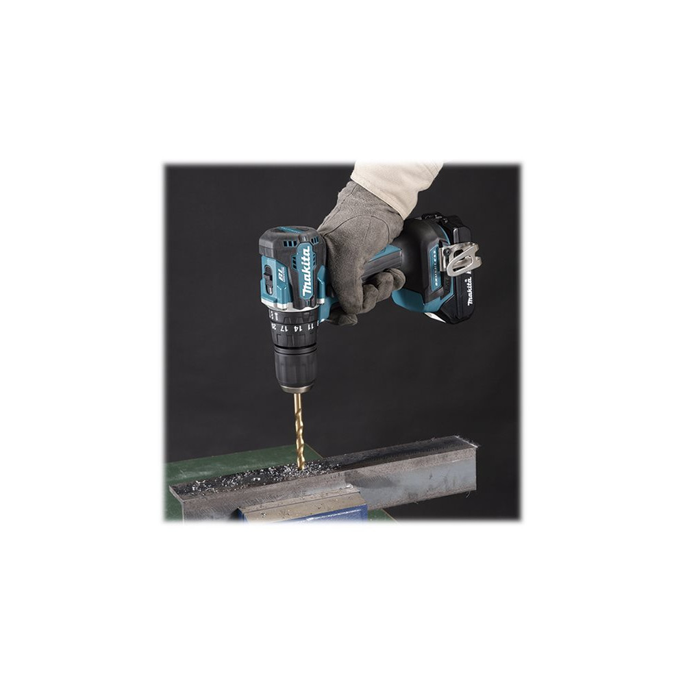 Produktbild för Makita DHP487RAJ - slagborr/skruvdragare - sladdlös - 2 hastigheter - 2 batterier
