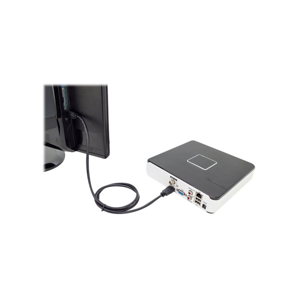Produktbild för DIGITUS HDMI-kabel med Ethernet - 5 m