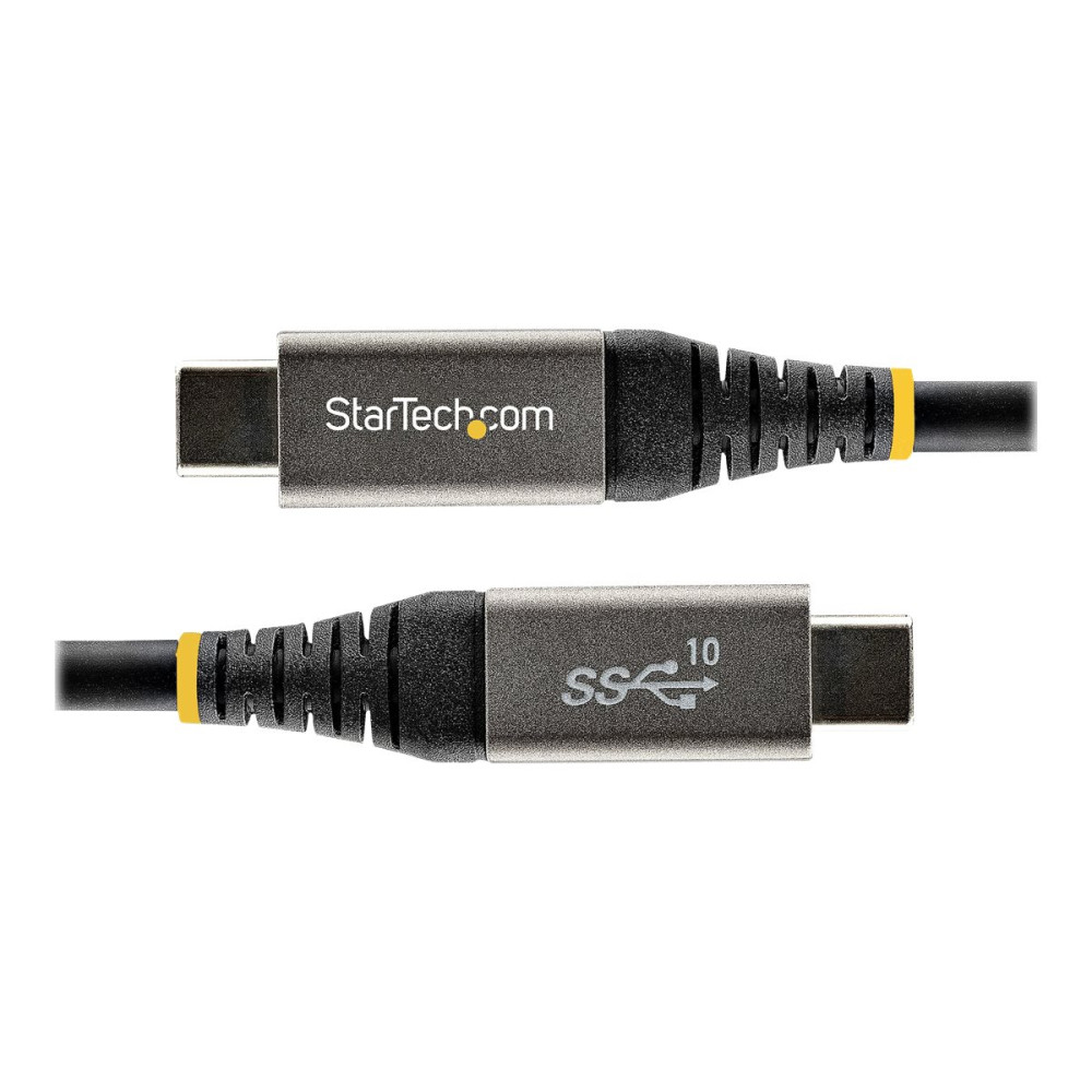 Produktbild för StarTech 2 m USB C-kabel 5 Gbit/s - USB-C-kabel av hög kvalitet - USB 3.1/3.2 Gen 1 Type-C kabel - 100 W (5A) Power Delivery-laddning, DP alt-läge - USB C till C-kabel - Laddning och synkronisering - USB typ C-kabel - USB-C till USB-C - 2 m