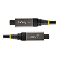 Produktbild för StarTech 2 m USB C-kabel 5 Gbit/s - USB-C-kabel av hög kvalitet - USB 3.1/3.2 Gen 1 Type-C kabel - 100 W (5A) Power Delivery-laddning, DP alt-läge - USB C till C-kabel - Laddning och synkronisering - USB typ C-kabel - USB-C till USB-C - 2 m