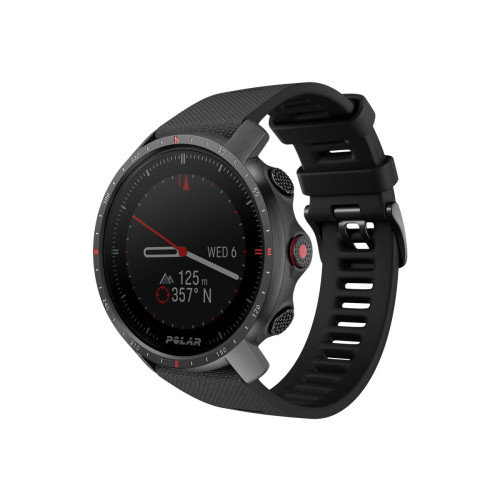 Polar Electro Polar Grit X Pro - svart DLC - sportklocka med band - svart