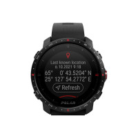 Produktbild för Polar Grit X Pro - svart DLC - sportklocka med band - svart