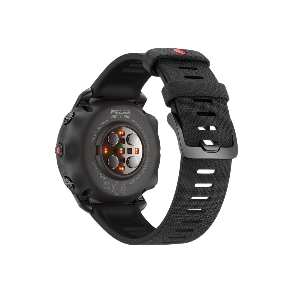 Produktbild för Polar Grit X Pro - svart DLC - sportklocka med band - svart