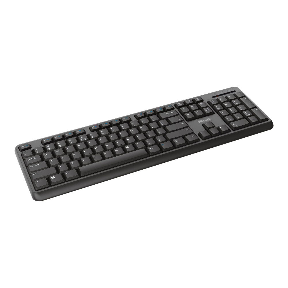 Produktbild för Trust TK-350 - tangentbord - QWERTZ - tysk - svart Inmatningsenhet