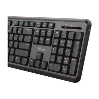 Produktbild för Trust TK-350 - tangentbord - QWERTZ - tysk - svart Inmatningsenhet