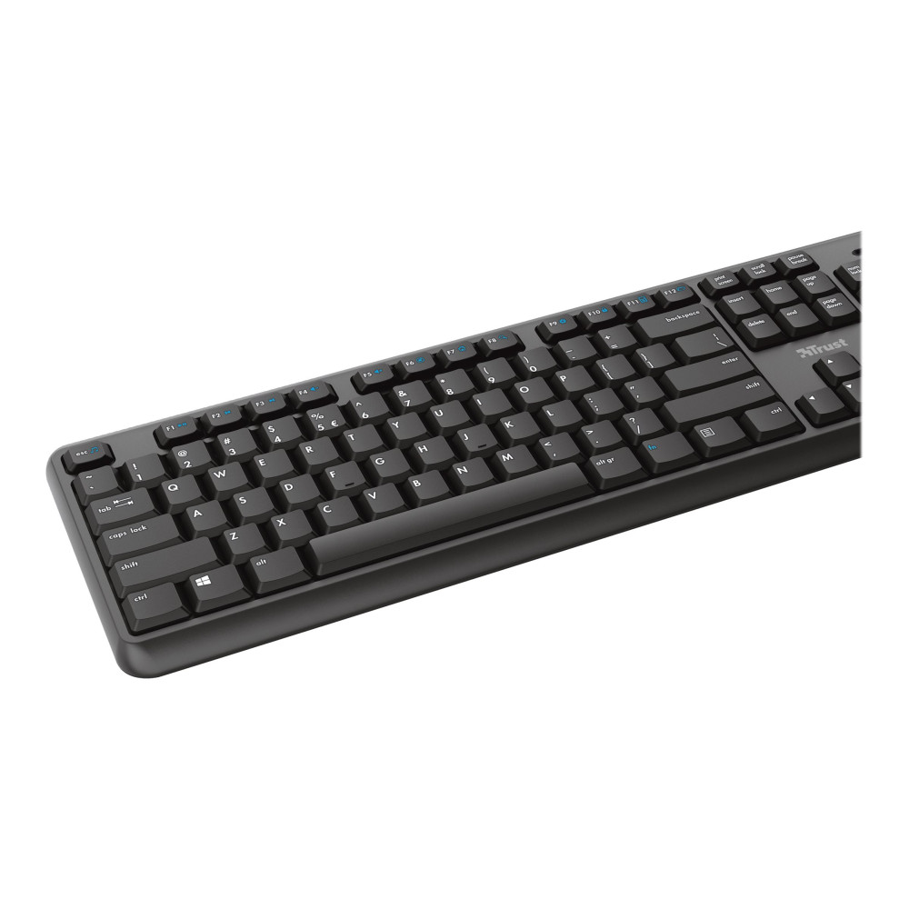 Produktbild för Trust TK-350 - tangentbord - QWERTZ - tysk - svart Inmatningsenhet