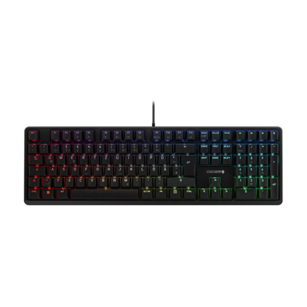 Produktbild för CHERRY G80-3000N RGB - tangentbord - tysk - svart Inmatningsenhet