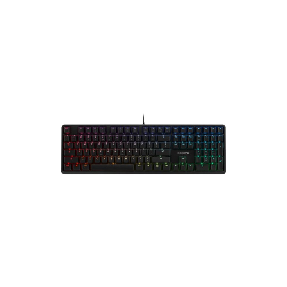 Produktbild för CHERRY G80-3000N RGB - tangentbord - tysk - svart Inmatningsenhet