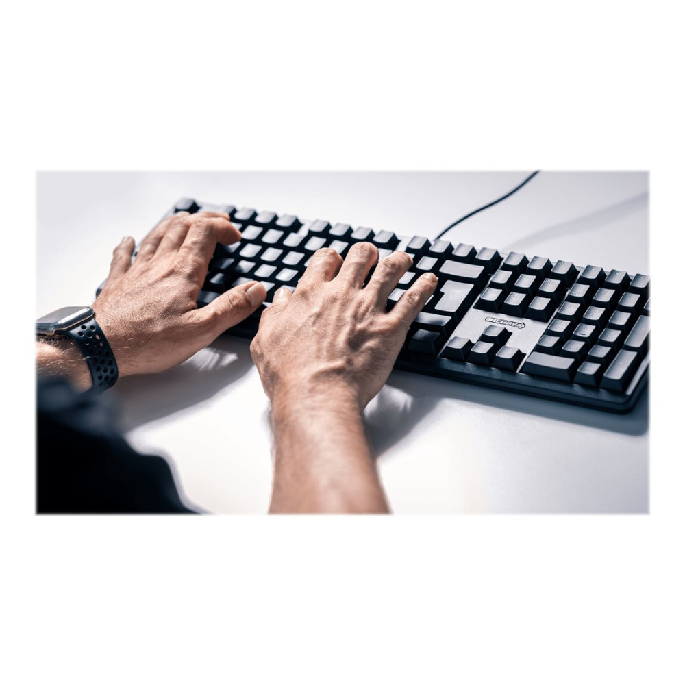 Produktbild för CHERRY G80-3000N RGB - tangentbord - tysk - svart Inmatningsenhet