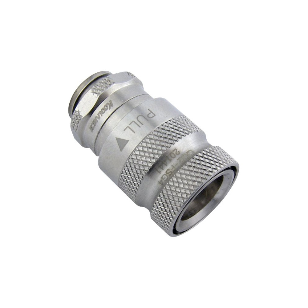 Produktbild för Koolance QD2 Female Quick Disconnect No-Spill Coupling, Male Threaded G 1/4 BSPP - koppling till vätskekylsystem