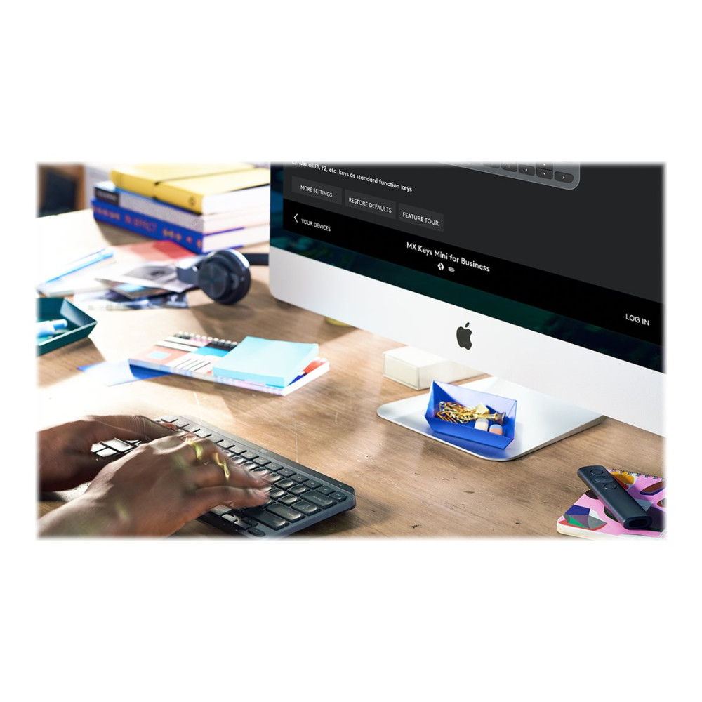 Produktbild för Logitech MX Keys Mini for Business - tangentbord - QWERTY - hela norden - grafit Inmatningsenhet