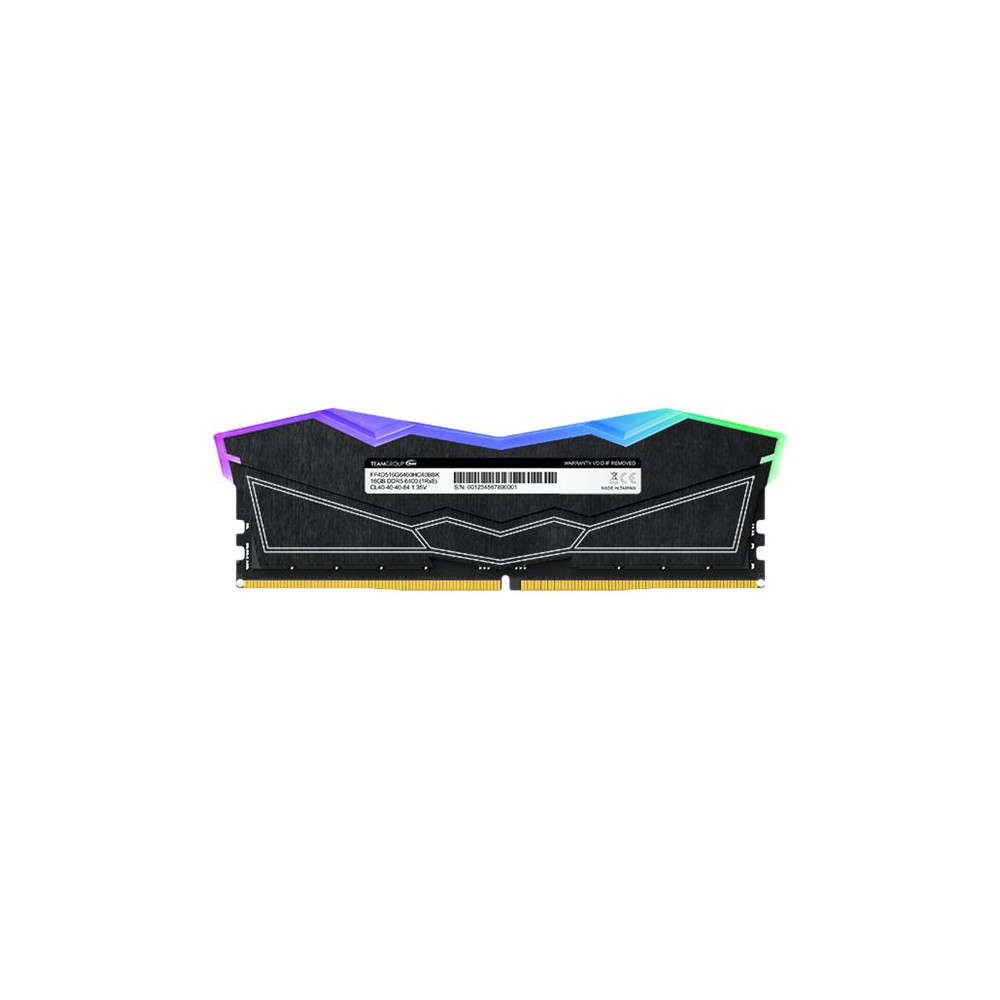 Produktbild för T-Force DELTA RGB - DDR5 - sats - 32 GB: 2 x 16 GB - DIMM 288-pin - 6400 MHz / PC5-51200 - ej buffrad