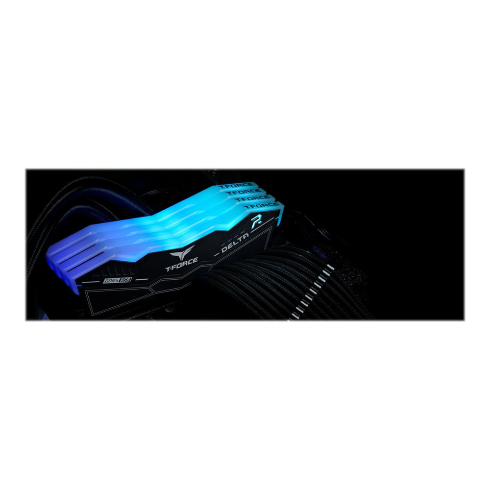 Produktbild för T-Force DELTA RGB - DDR5 - sats - 32 GB: 2 x 16 GB - DIMM 288-pin - 6400 MHz / PC5-51200 - ej buffrad