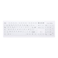 Produktbild för Contour Active Key MedicalKey ClassicClean AK-C8100 - tangentbord - medicinsk, hygienisk design full size - AZERTY - fransk - vit Inmatningsenhet