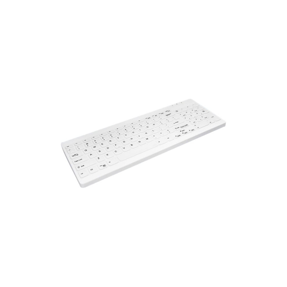 Produktbild för Contour Active Key QuickClean AK-C7012 - tangentbord - medicinsk, hygienisk design compact - tysk - vit Inmatningsenhet
