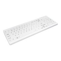 Produktbild för Contour Active Key QuickClean AK-C7012 - tangentbord - medicinsk, hygienisk design compact - tysk - vit Inmatningsenhet