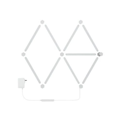 Nanoleaf Nanoleaf Lines Starter Kit - trådlös belysningsuppsättning - LED x 9 - 2 W - RGBW-lampa - 1200-6500 K