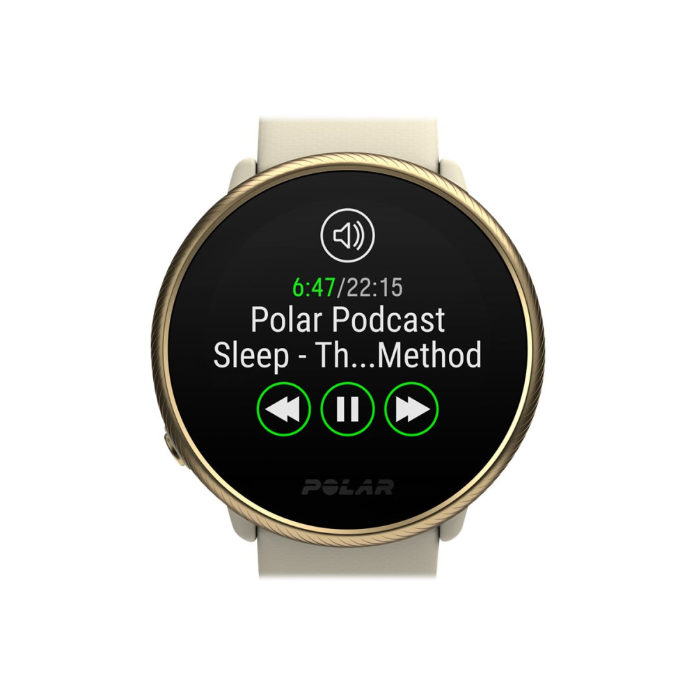 Produktbild för Polar Ignite 2 - champagneguld - sportklocka med band - champagne