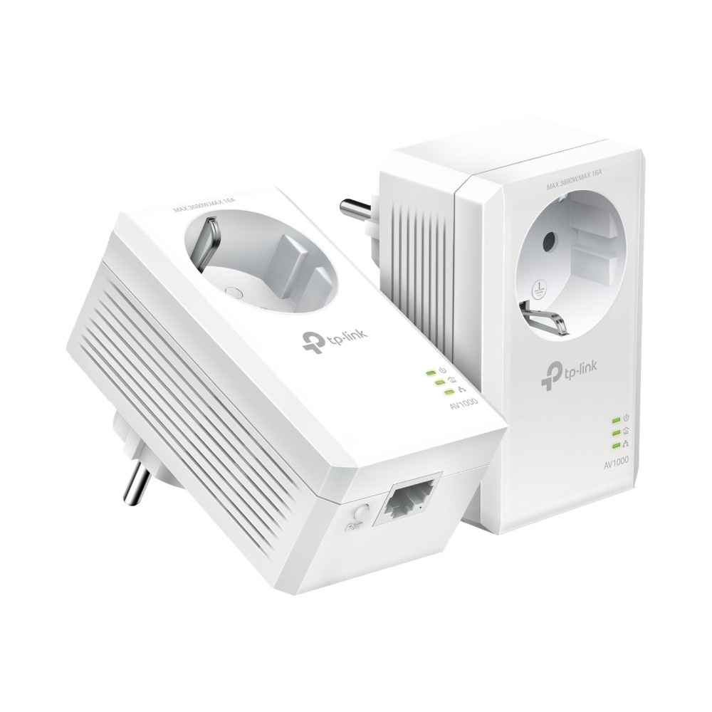 Produktbild för TP-Link TL-PA7019P KIT - PowerLine adaptersats - vägginsticksbar