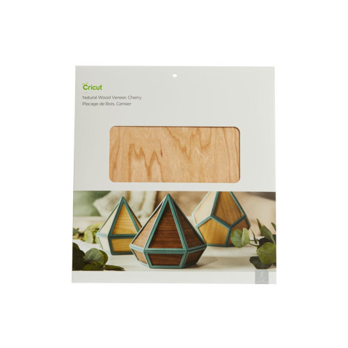 Cricut Cricut Natural Wood Veneer - hantverksmaterial - 305 x 305 mm - 2 ark - körsbär - trä