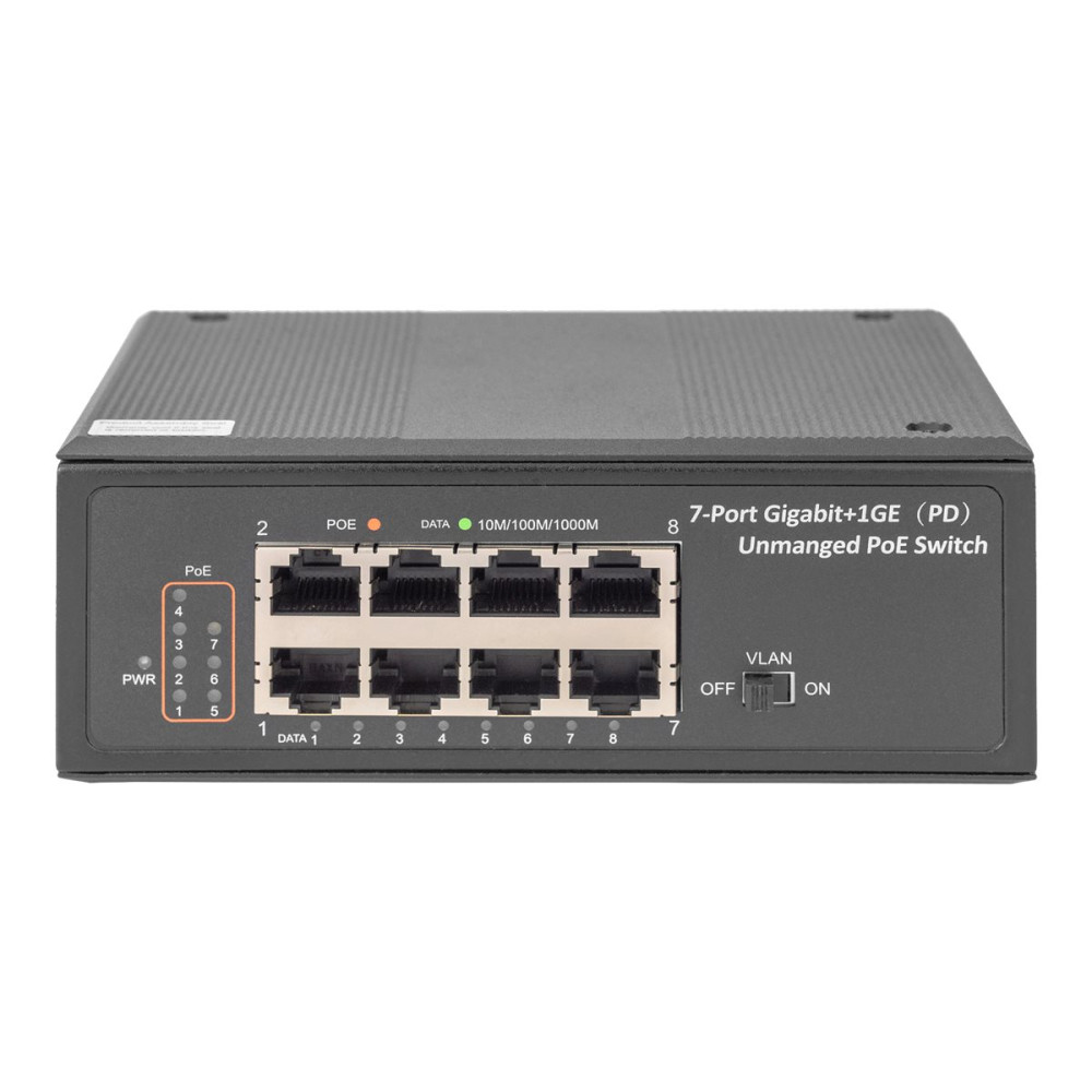 Produktbild för DIGITUS DN-651113 - switch - 7 portar - ohanterad