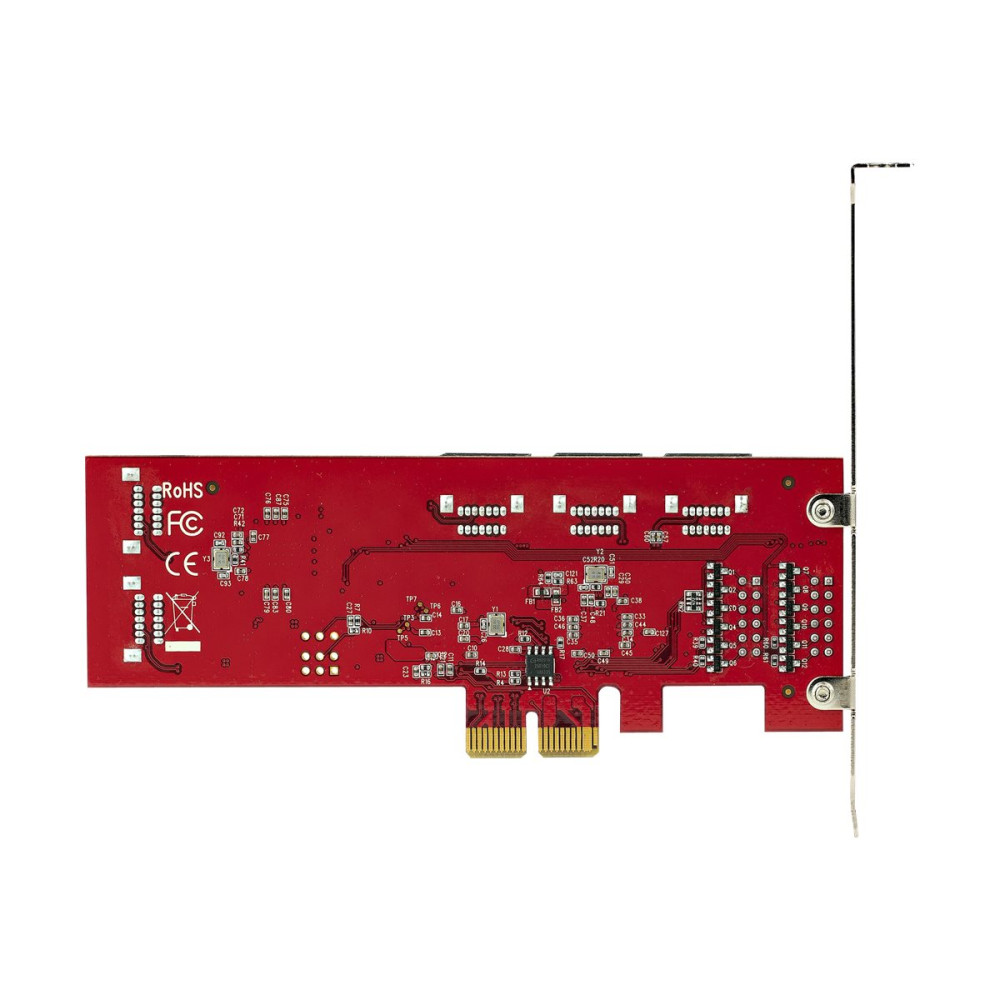 Produktbild för StarTech.com SATA PCIe-kort - PCIe SATA-expansionskort med 10 portar - 6 Gbps - Lågprofilfäste - 10 Mini-SAS till SATA-kablar - ASM1062 Non-Raid - PCI Express till SATA-omvandlare - kontrollerkort - SATA 6Gb/s - PCIe 2.0 x2