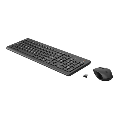 Hewlett-Packard HP 330 - sats med tangentbord och mus - QWERTY - engelska - svart Inmatningsenhet