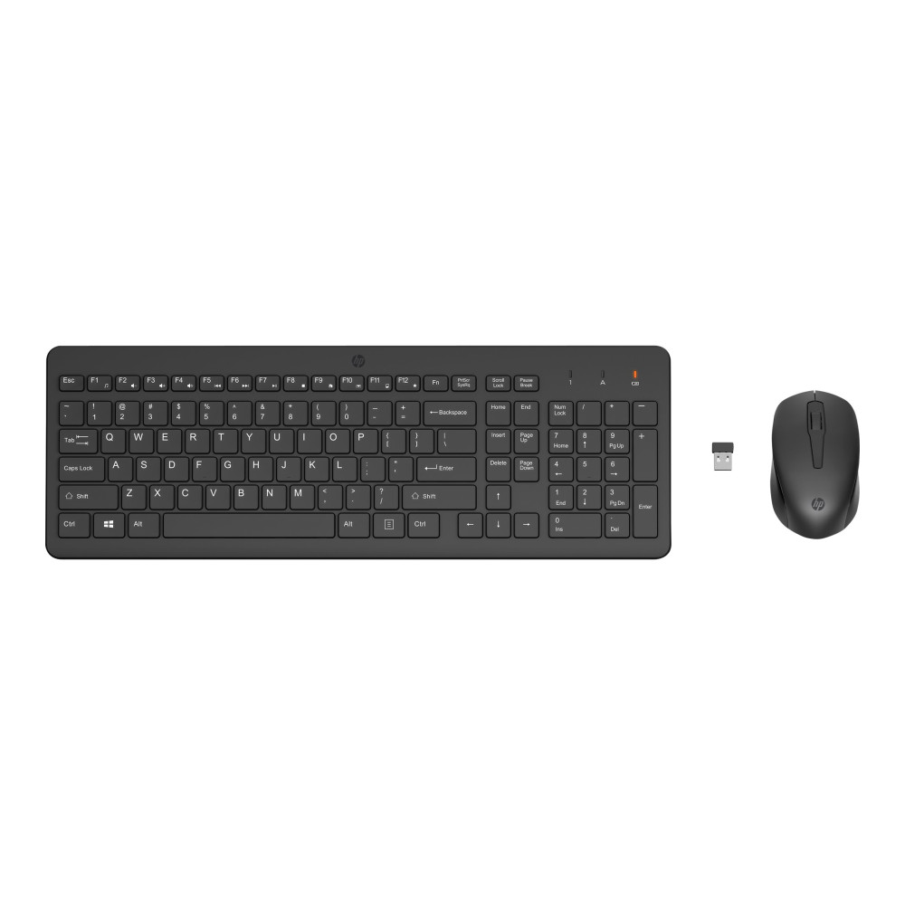 Produktbild för HP 330 - sats med tangentbord och mus - QWERTY - engelska - svart Inmatningsenhet
