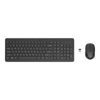 Produktbild för HP 330 - sats med tangentbord och mus - QWERTY - engelska - svart Inmatningsenhet