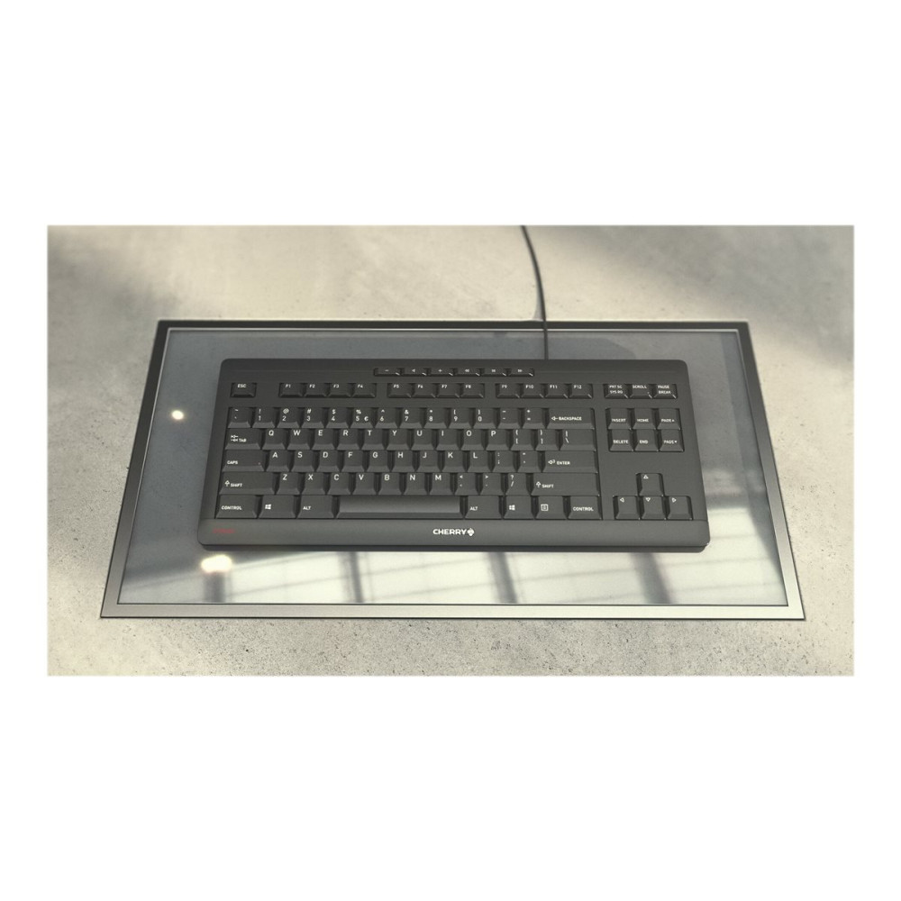 Produktbild för CHERRY STREAM KEYBOARD TKL - tangentbord - QWERTZ - tysk - svart Inmatningsenhet