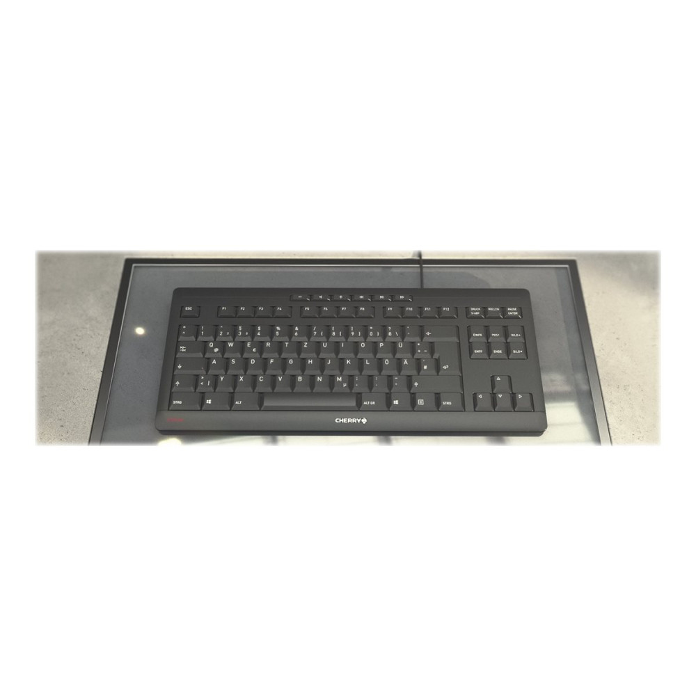 Produktbild för CHERRY STREAM KEYBOARD TKL - tangentbord - USA med eurosymbol - svart Inmatningsenhet