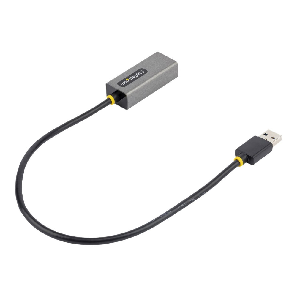 Produktbild för StarTech.com USB till Ethernet-adapter, USB 3.0 till 10/100/1000 Gigabit Ethernet LAN-omvandlare för bärbara datorer, 30 cm ansluten kabel, USB till RJ45-adapter, NIC-adapter, USB-nätverksadapter - nätverksadapter - USB 3.2 Gen 1 - Gigabit Ethernet x 1