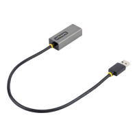 Produktbild för StarTech.com USB till Ethernet-adapter, USB 3.0 till 10/100/1000 Gigabit Ethernet LAN-omvandlare för bärbara datorer, 30 cm ansluten kabel, USB till RJ45-adapter, NIC-adapter, USB-nätverksadapter - nätverksadapter - USB 3.2 Gen 1 - Gigabit Ethernet x 1