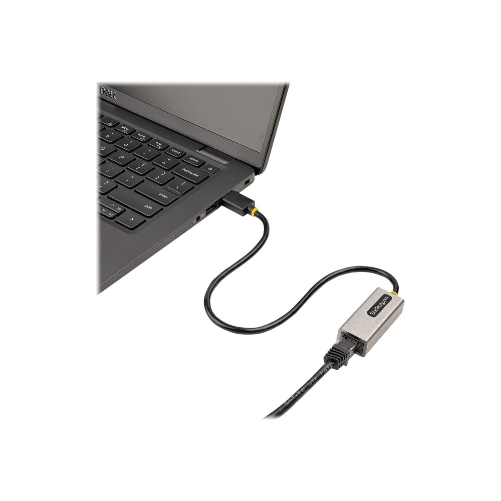 Produktbild för StarTech.com USB till Ethernet-adapter, USB 3.0 till 10/100/1000 Gigabit Ethernet LAN-omvandlare för bärbara datorer, 30 cm ansluten kabel, USB till RJ45-adapter, NIC-adapter, USB-nätverksadapter - nätverksadapter - USB 3.2 Gen 1 - Gigabit Ethernet x 1