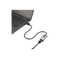 Produktbild för StarTech.com USB till Ethernet-adapter, USB 3.0 till 10/100/1000 Gigabit Ethernet LAN-omvandlare för bärbara datorer, 30 cm ansluten kabel, USB till RJ45-adapter, NIC-adapter, USB-nätverksadapter - nätverksadapter - USB 3.2 Gen 1 - Gigabit Ethernet x 1