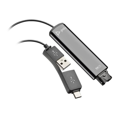 Plantronics Poly DA Series DA75 - ljudkort - USB-C / USB-A