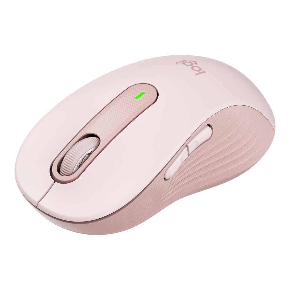Produktbild för Logitech Signature M650 L - mus - stor storlek - 2.4 GHz, Bluetooth - rosa