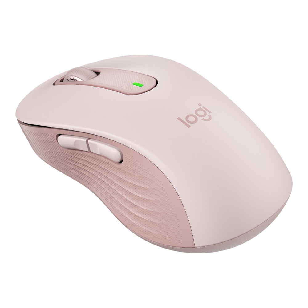 Produktbild för Logitech Signature M650 L - mus - stor storlek - 2.4 GHz, Bluetooth - rosa
