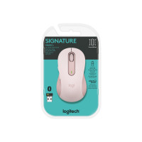 Produktbild för Logitech Signature M650 L - mus - stor storlek - 2.4 GHz, Bluetooth - rosa