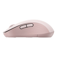 Produktbild för Logitech Signature M650 L - mus - stor storlek - 2.4 GHz, Bluetooth - rosa