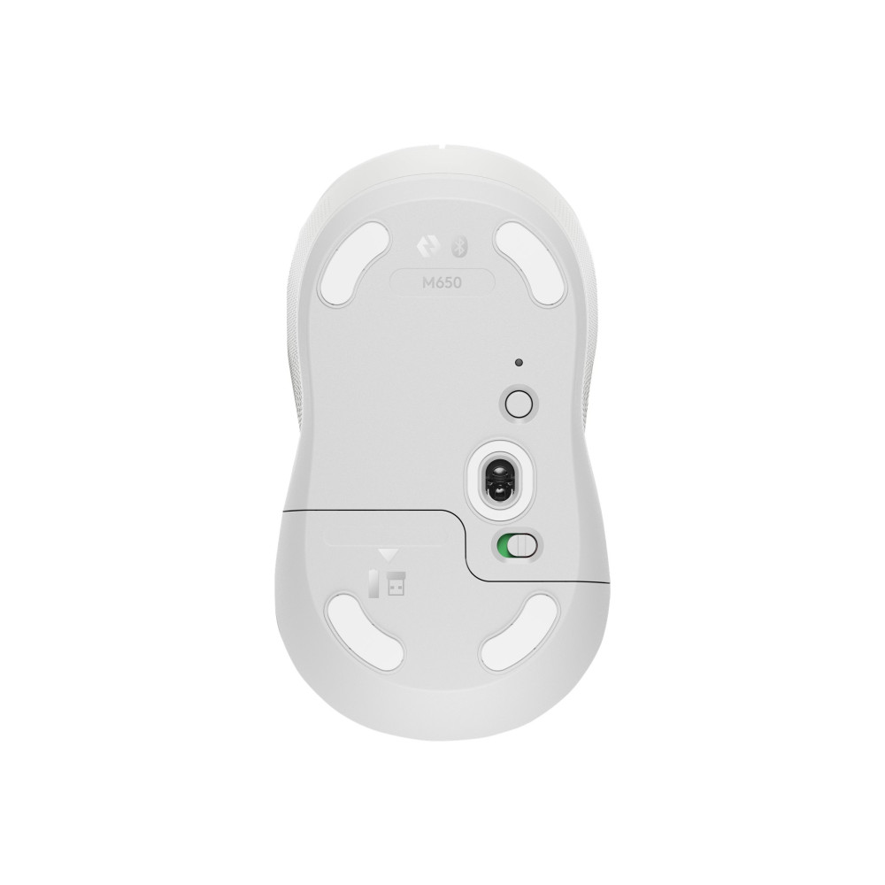 Produktbild för Logitech Signature M650 for Business - mus - 2.4 GHz, Bluetooth - offwhite