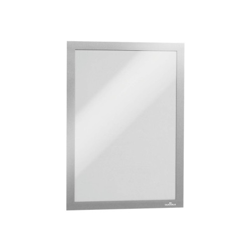 DURABLE Hunke & Jochheim DURABLE DURAFRAME dokumenthållare - för A4 - dubbelsidig - silver-metallic