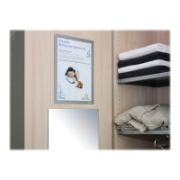 Produktbild för DURABLE DURAFRAME dokumenthållare - för A4 - dubbelsidig - silver-metallic