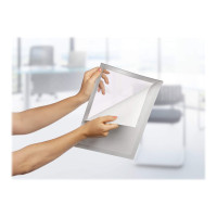 Produktbild för DURABLE DURAFRAME dokumenthållare - för A4 - dubbelsidig - silver-metallic