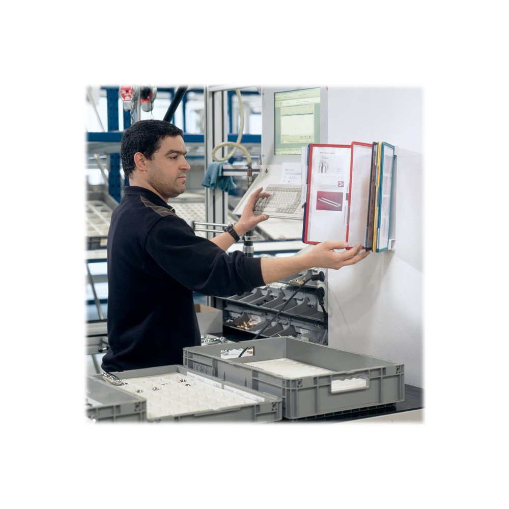 Produktbild för DURABLE VARIO displaypanelsystem - för A4 - grå, svart, gul, röd, grön, mörkblå