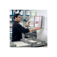 Produktbild för DURABLE VARIO displaypanelsystem - för A4 - grå, svart, gul, röd, grön, mörkblå